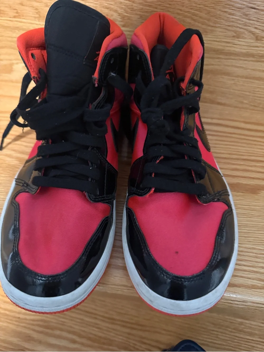 Jordan Kids High-Top Sneakers in Red and Black